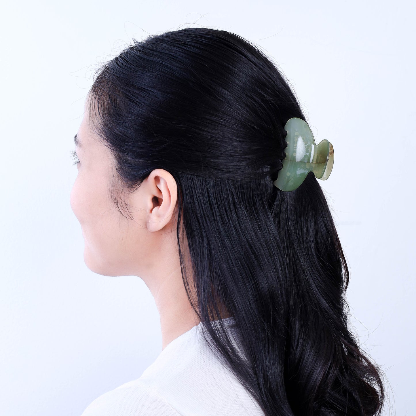 Stroberi Basic Curved Marble Hair Clip