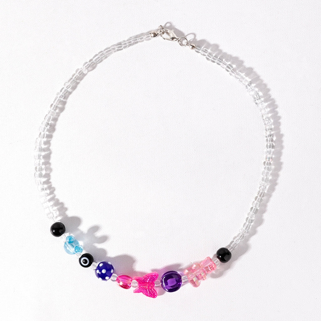 Stroberi Beads Colorful Necklace -2