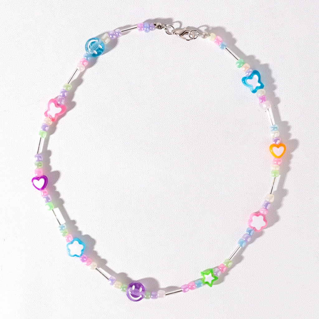 Stroberi Beads Colorful Necklace -2