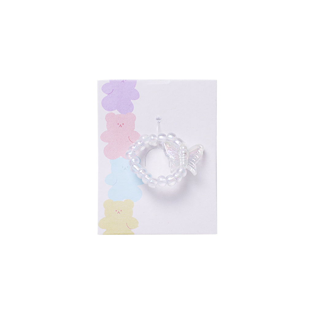 Stroberi Beads Mix Rings - 2 Butterfly