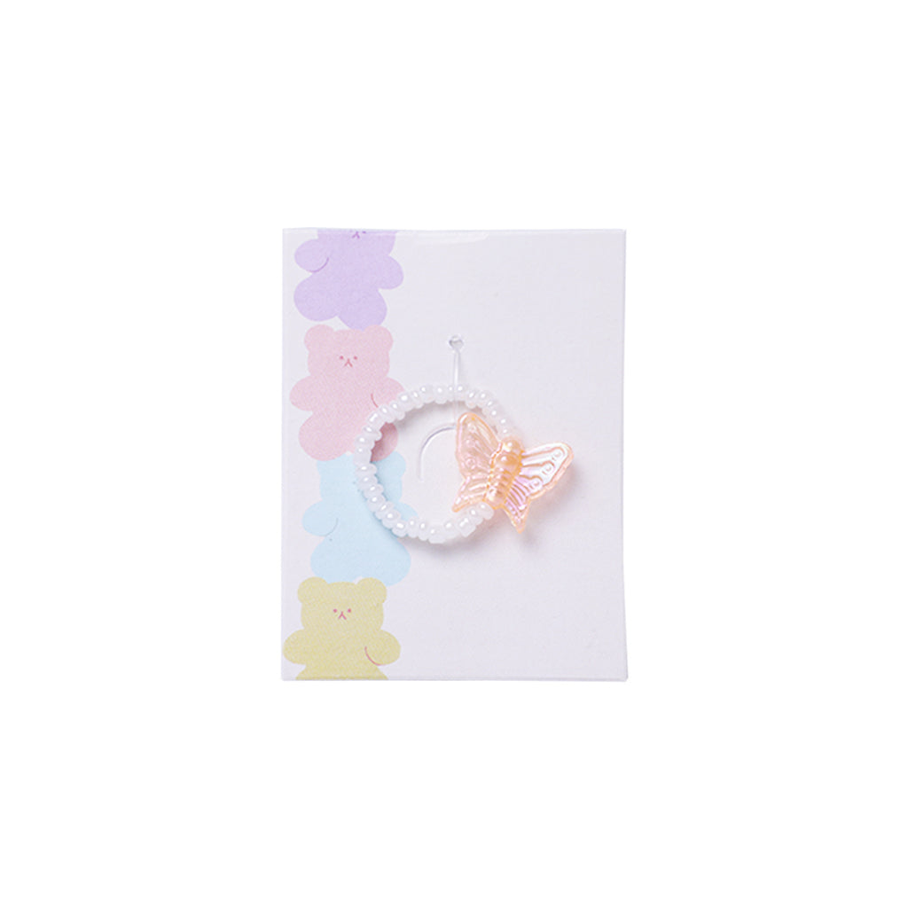 Stroberi Beads Mix Rings - 2 Butterfly