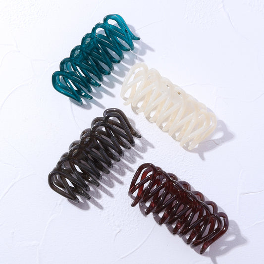 Stroberi Claw Zigzag Glossy Hair Clip