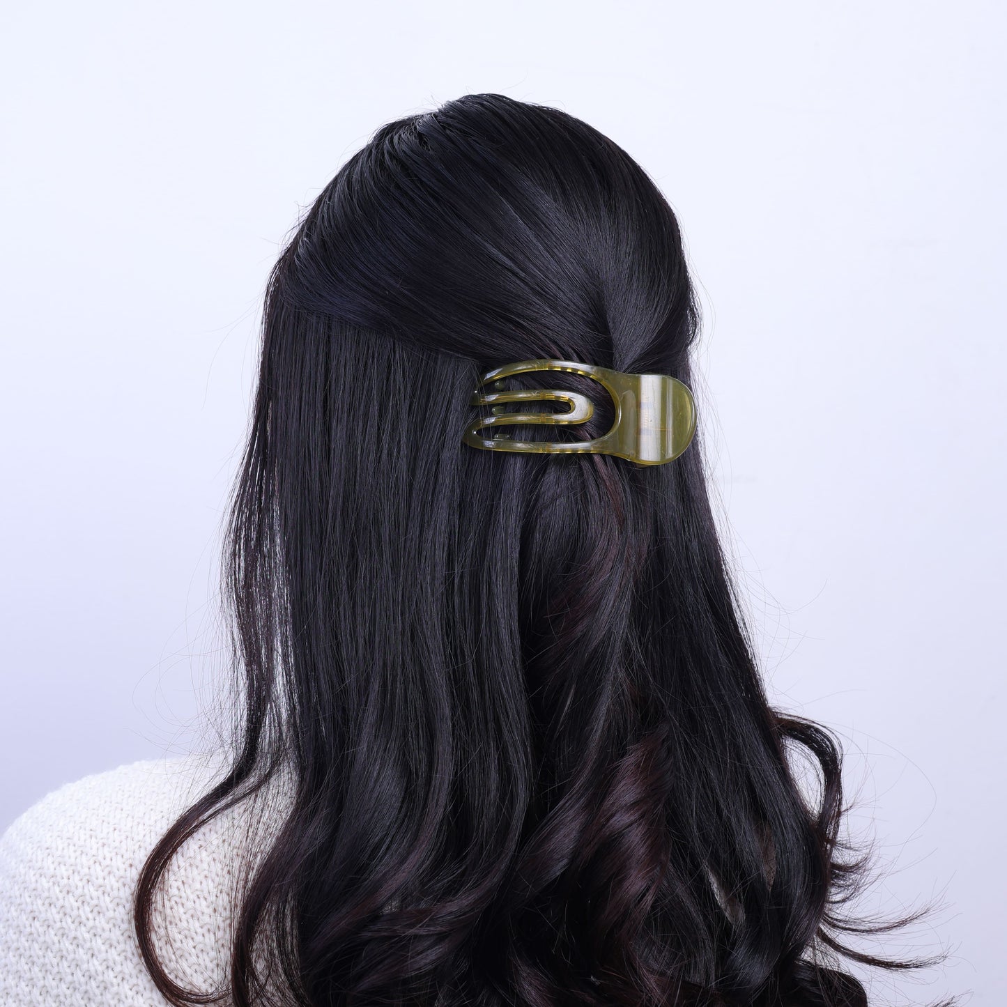 Stroberi Curved Transparent Hair Clip