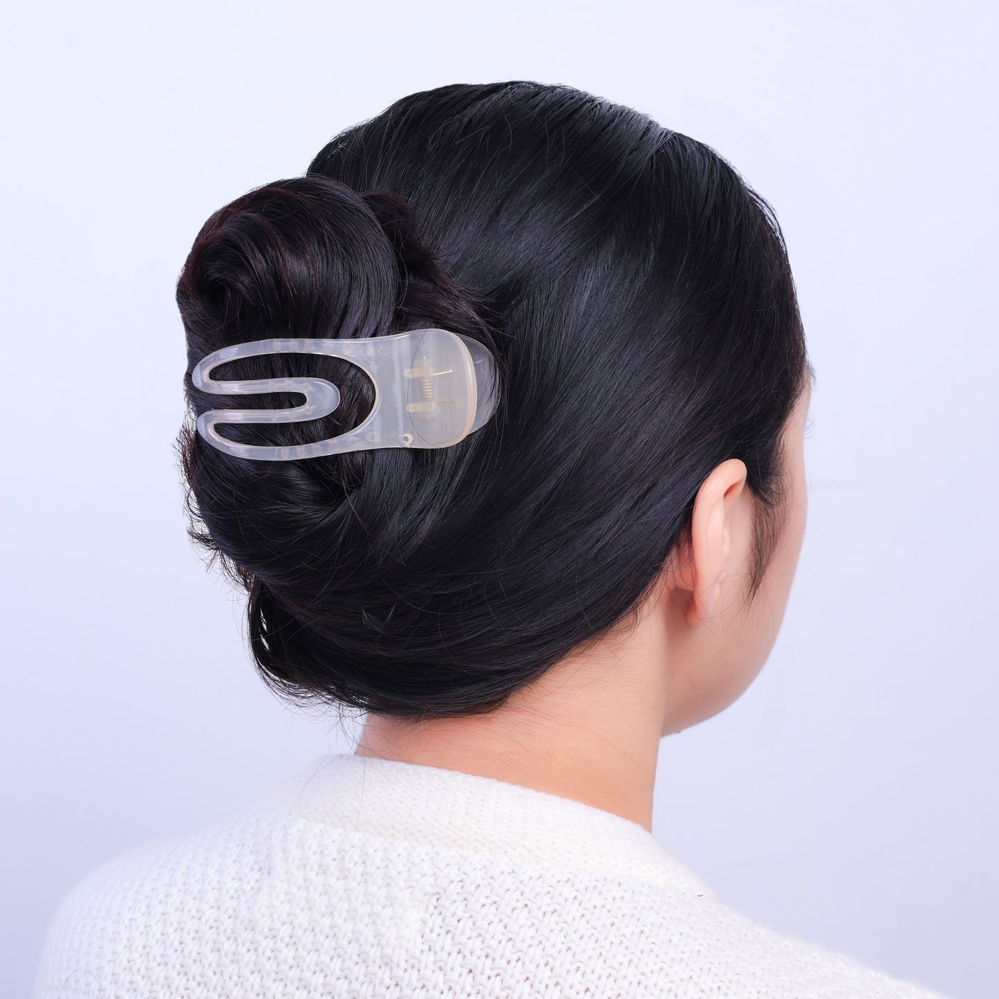 Stroberi Curved Transparent Hair Clip