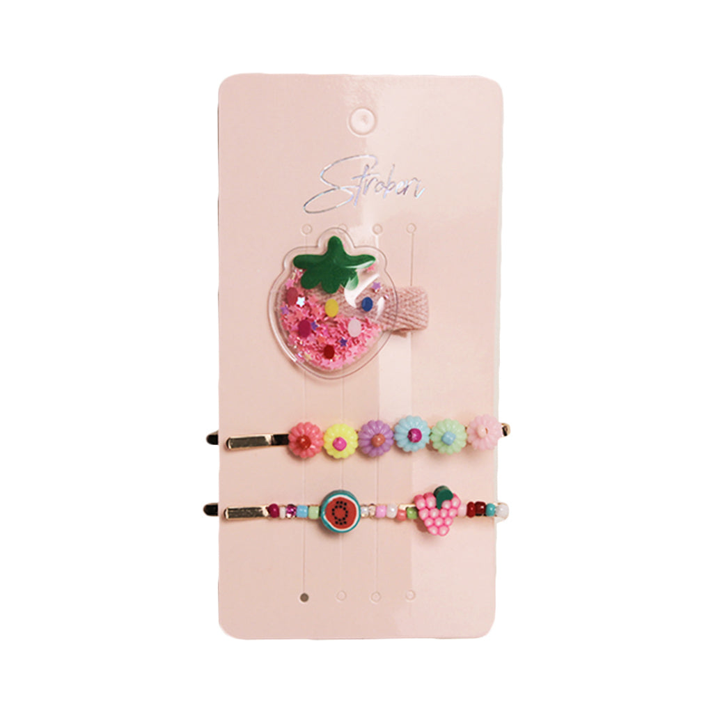 Stroberi Fruit Shaker Hair Clip