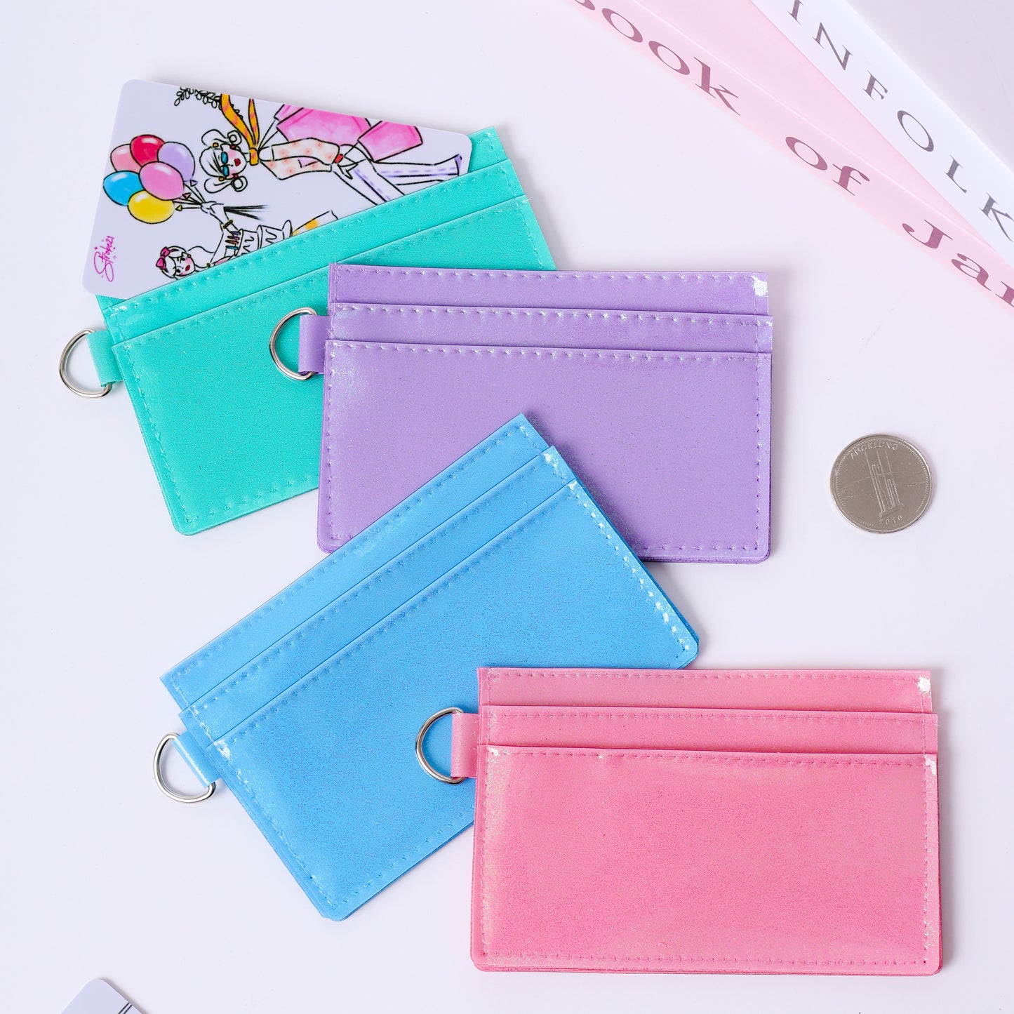 Stroberi Glitter Holo Pouch Series