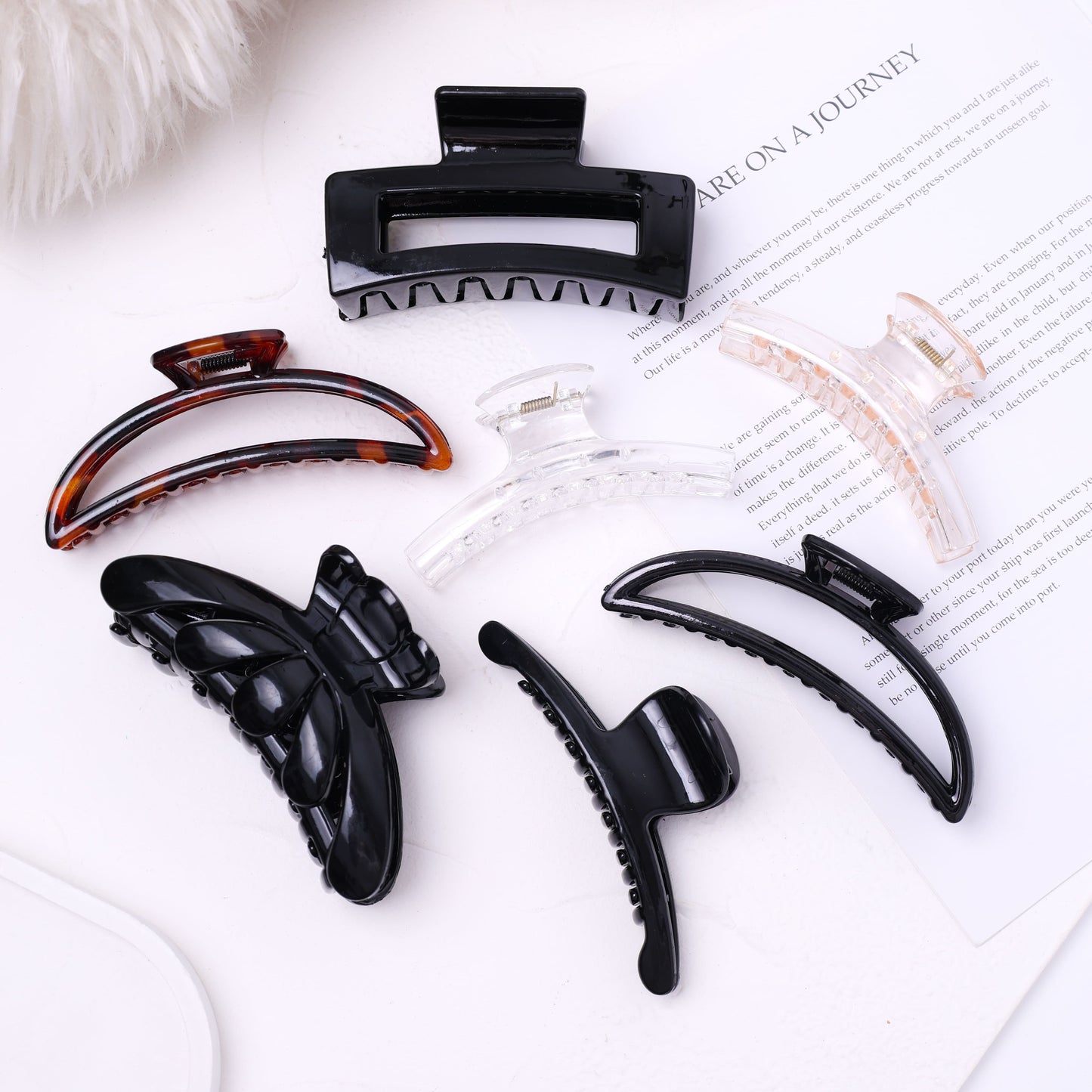 Stroberi Glossy Big Hair Clip