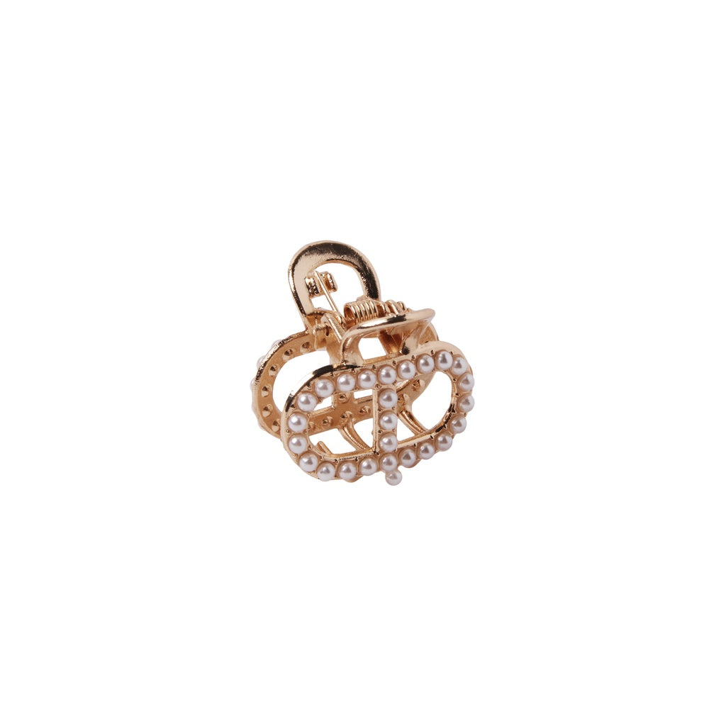 Stroberi Mini Rhinestone Pearl Hair Clip