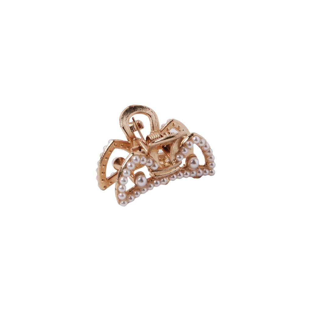 Stroberi Mini Rhinestone Pearl Hair Clip