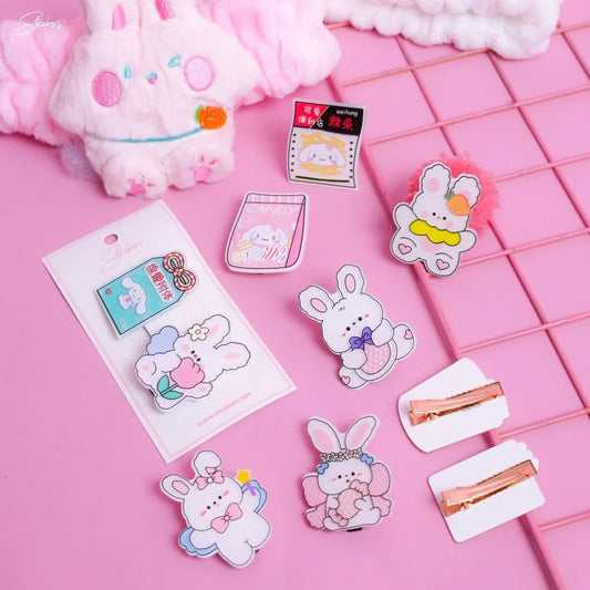 Stroberi Mix Cartoon Acrylic Hair Clip