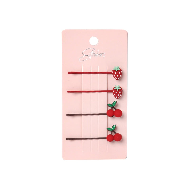Stroberi Pastel Set Hair Clip