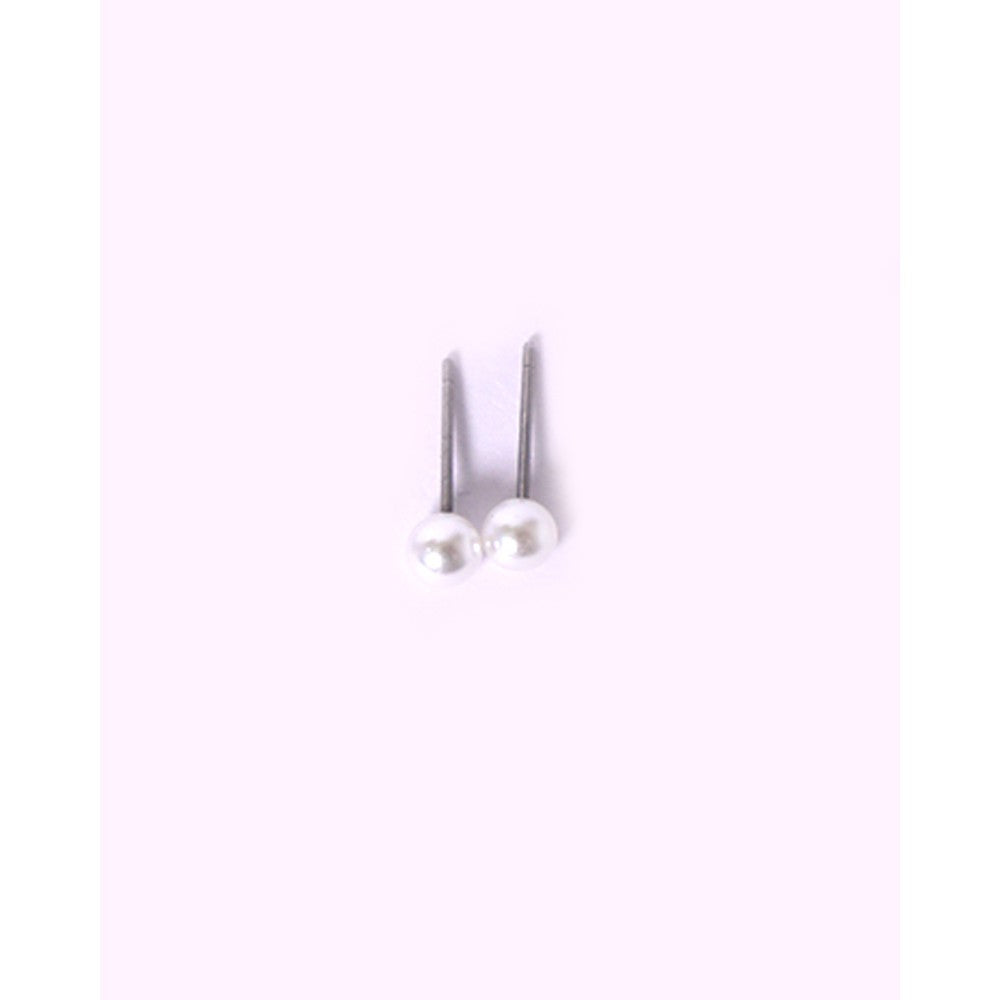 Stroberi Plain Pearl Earring
