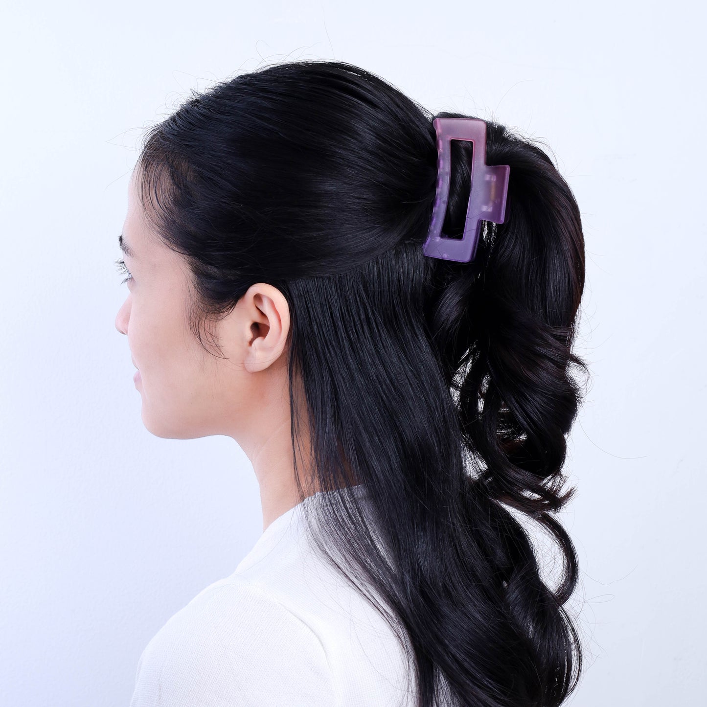 Stroberi Rainbow Transparent Hair Clip
