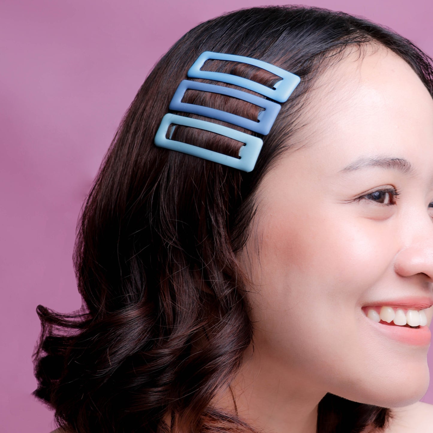 Stroberi Rectangle Doff Set Hair Clip