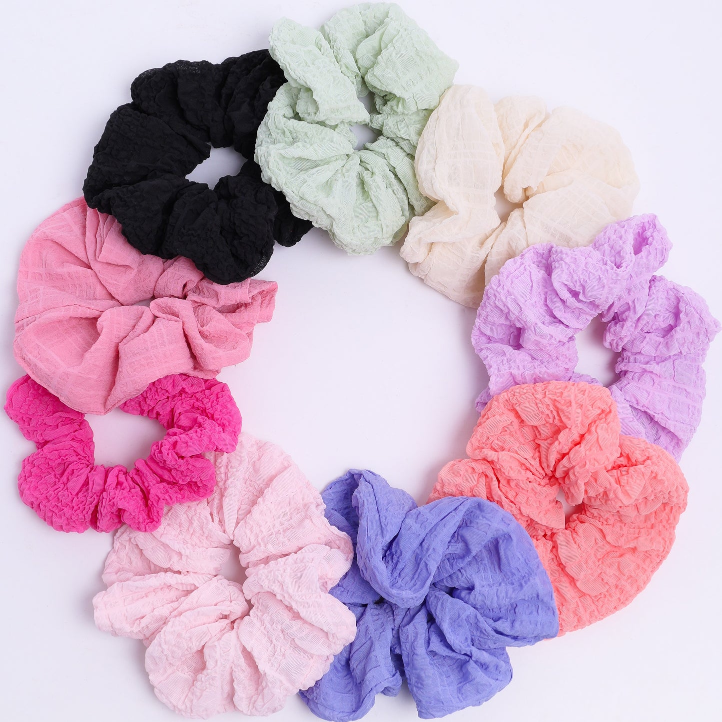 Stroberi Scunchie Crinkle Hair Tie