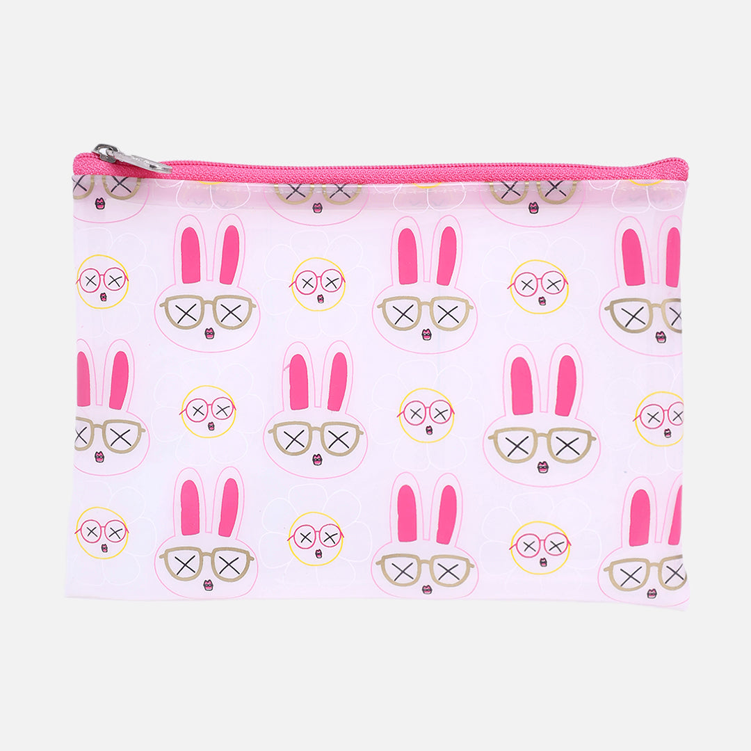 Stroberi Clear Line Color Pouch Series