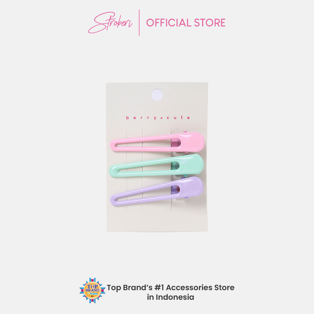 Stroberi Hole Pastel Set Hair Clip