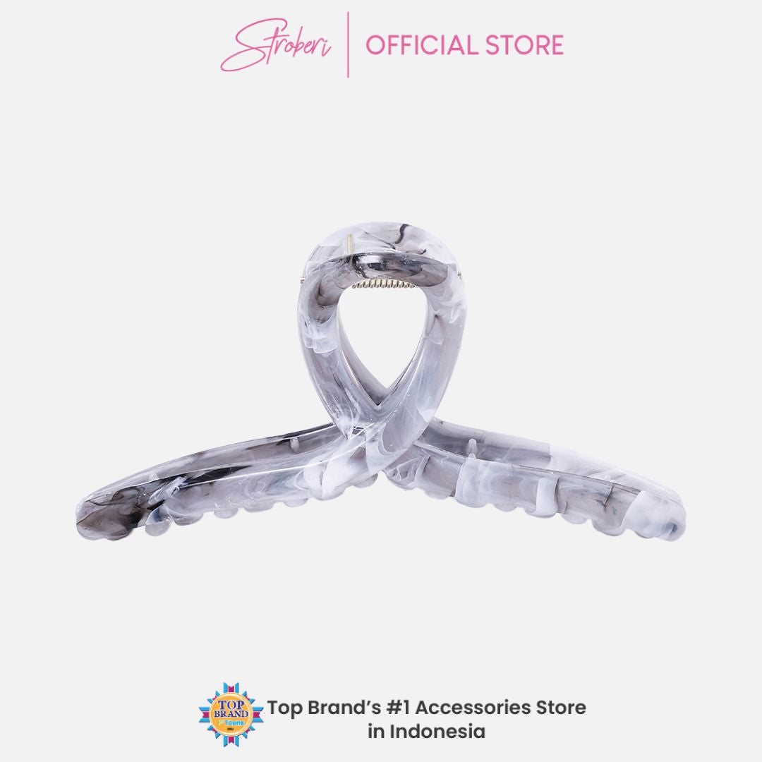 Stroberi Marble Shape Hair Clip