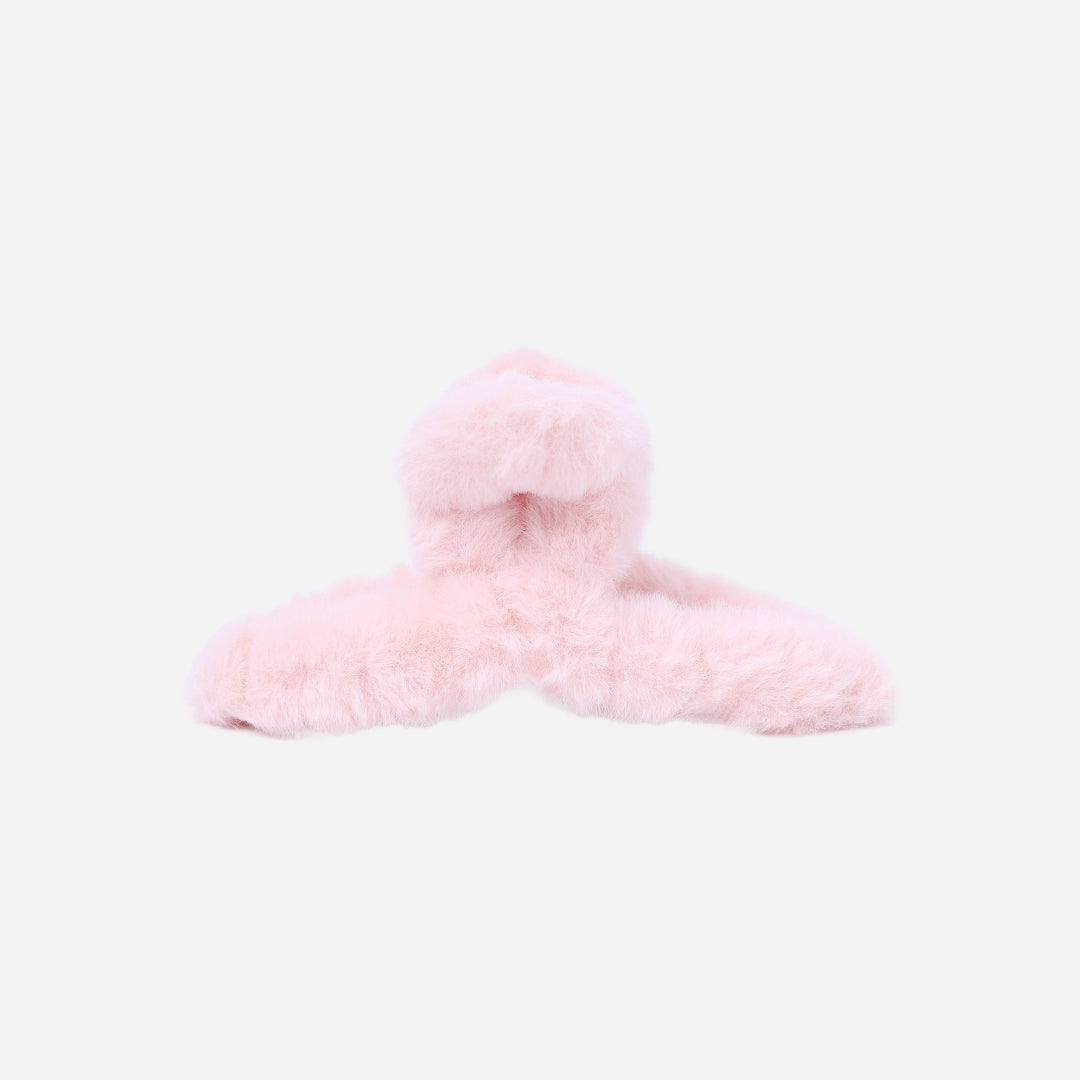 Stroberi Fur Teardrop New Hole Hair Clip