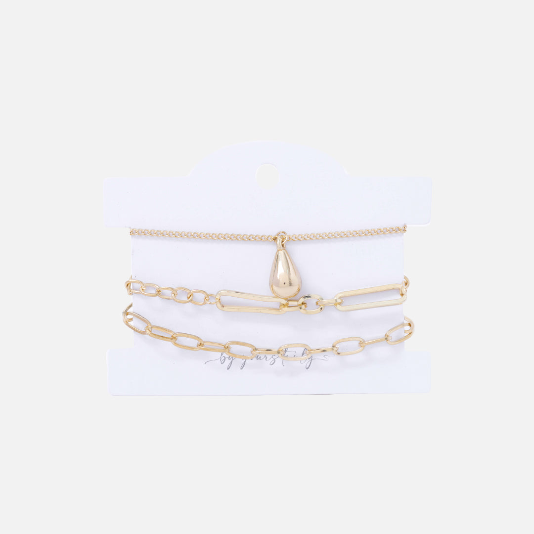 Stroberi Chain Bracelet Set