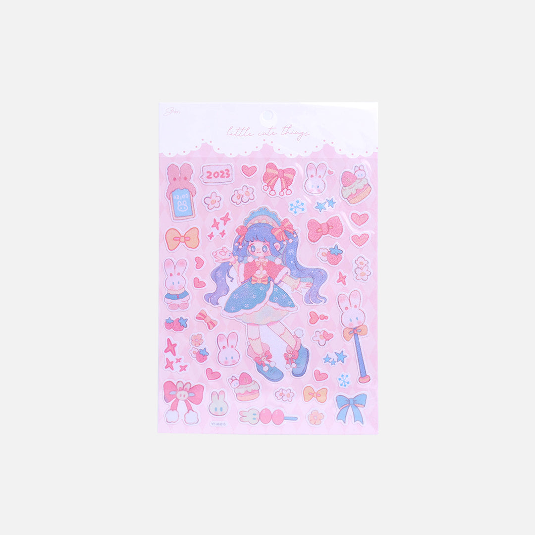 Stroberi Cute Animal Sticker