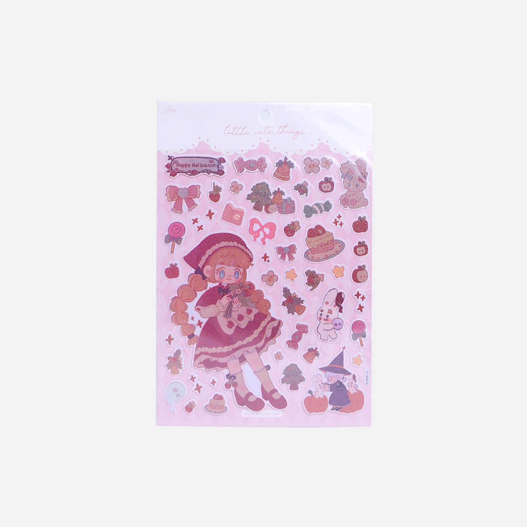 Stroberi Cute Animal Sticker