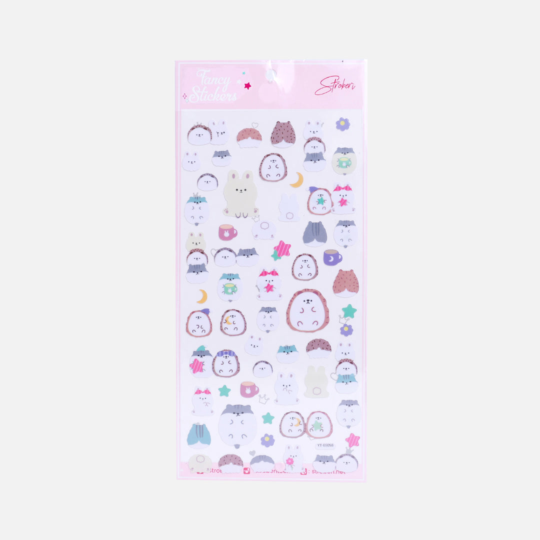 Stroberi Cute Animal Sticker