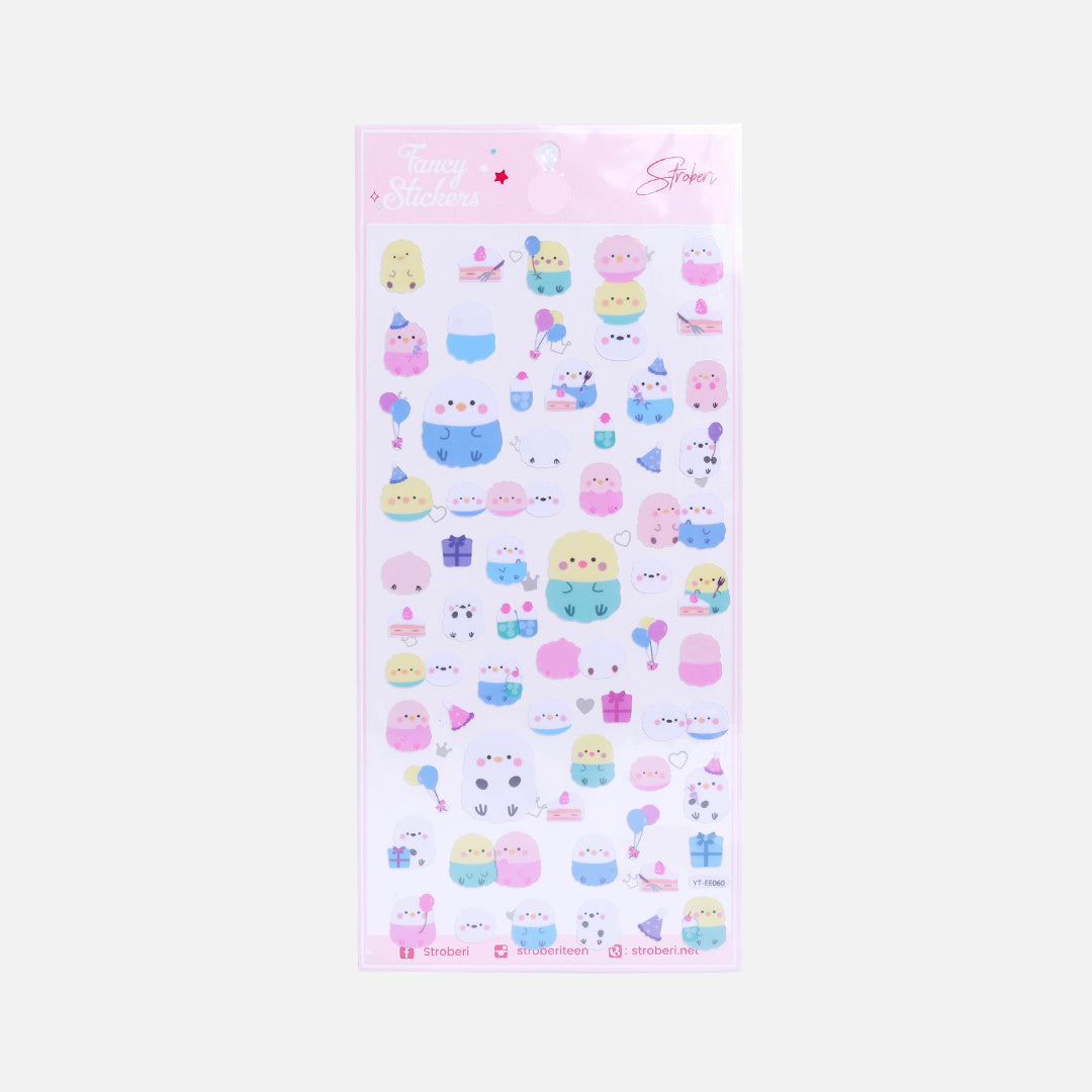 Stroberi Cute Animal Sticker