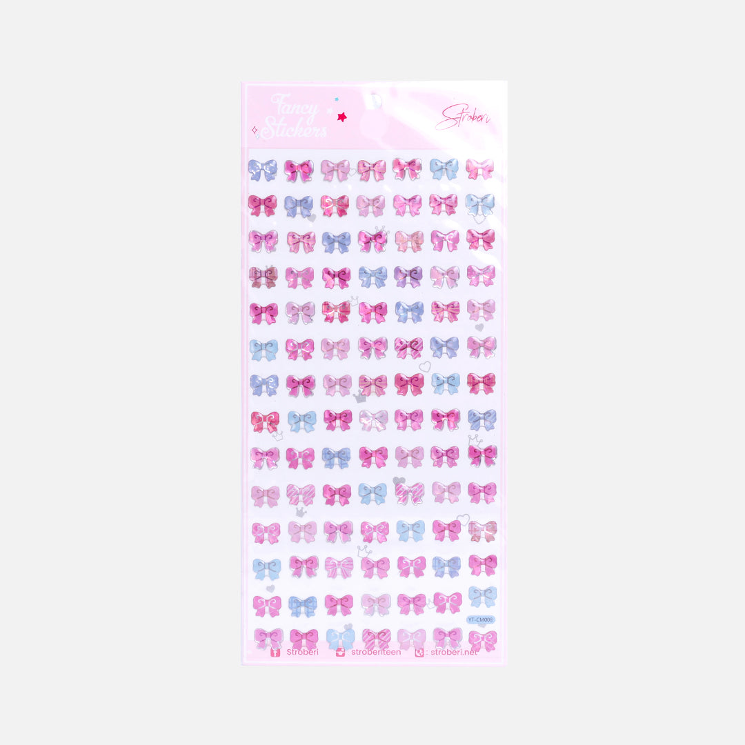 Stroberi Colorful Glossy Sticker