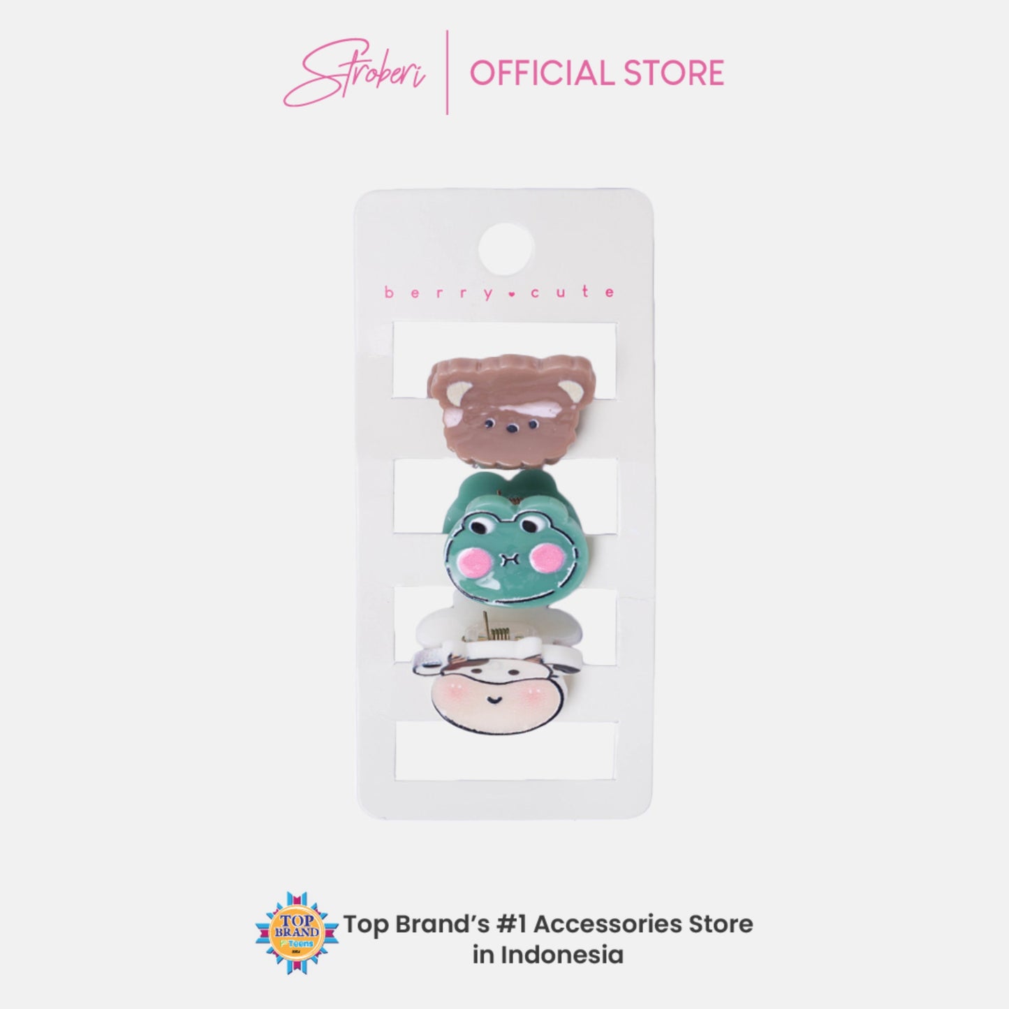 Stroberi Cuteness Overload Hair Clip Set
