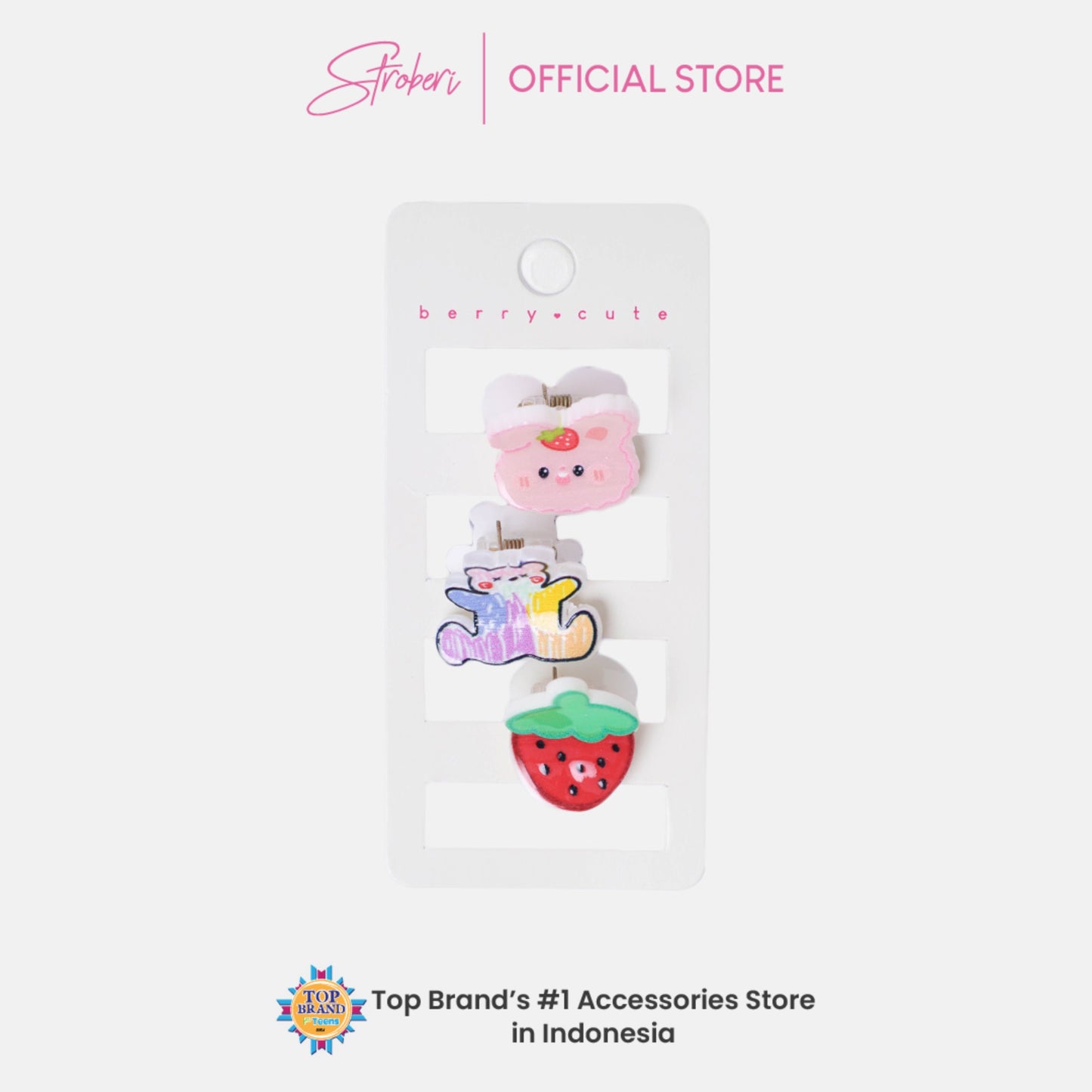 Stroberi Cuteness Overload Hair Clip Set