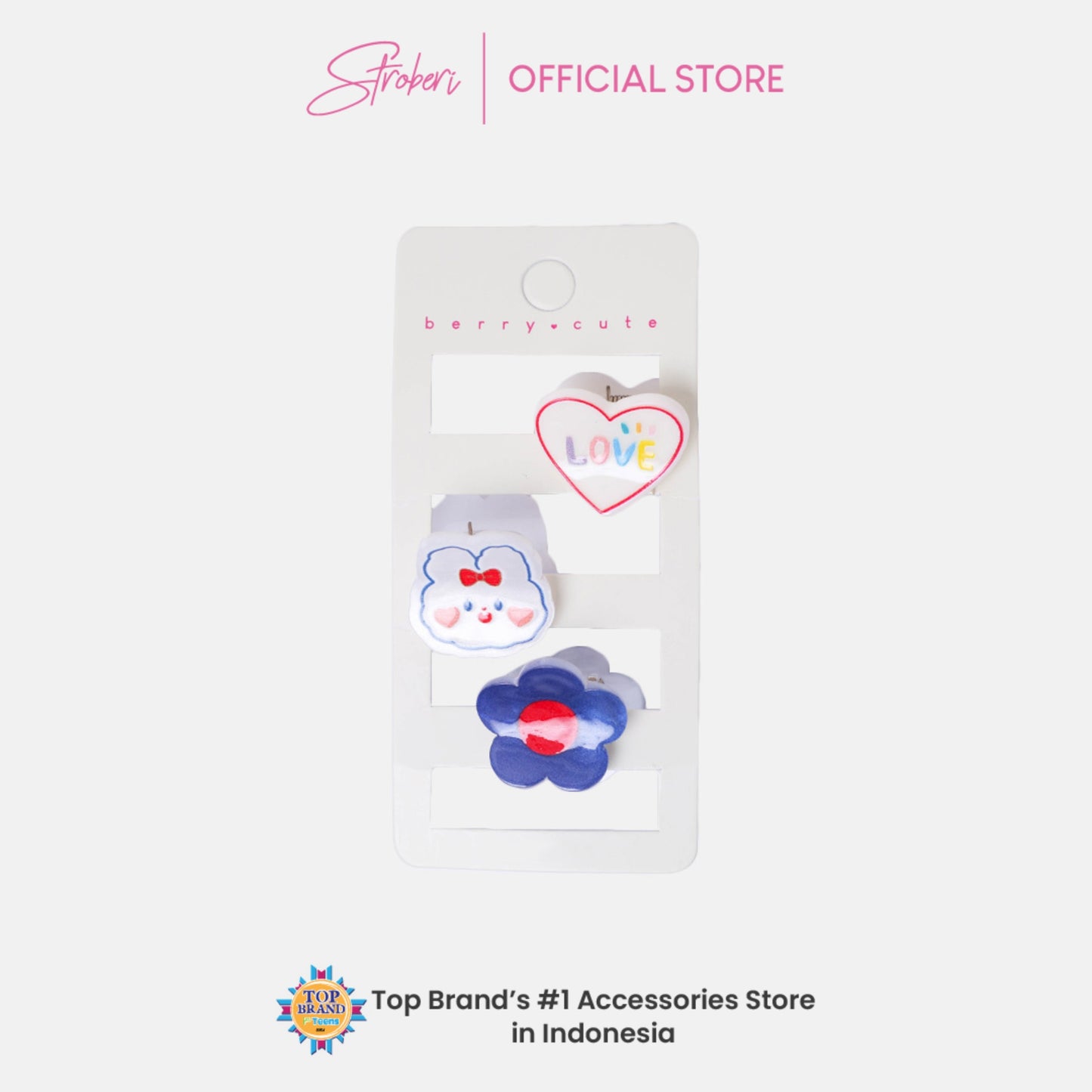 Stroberi Cuteness Overload Hair Clip Set