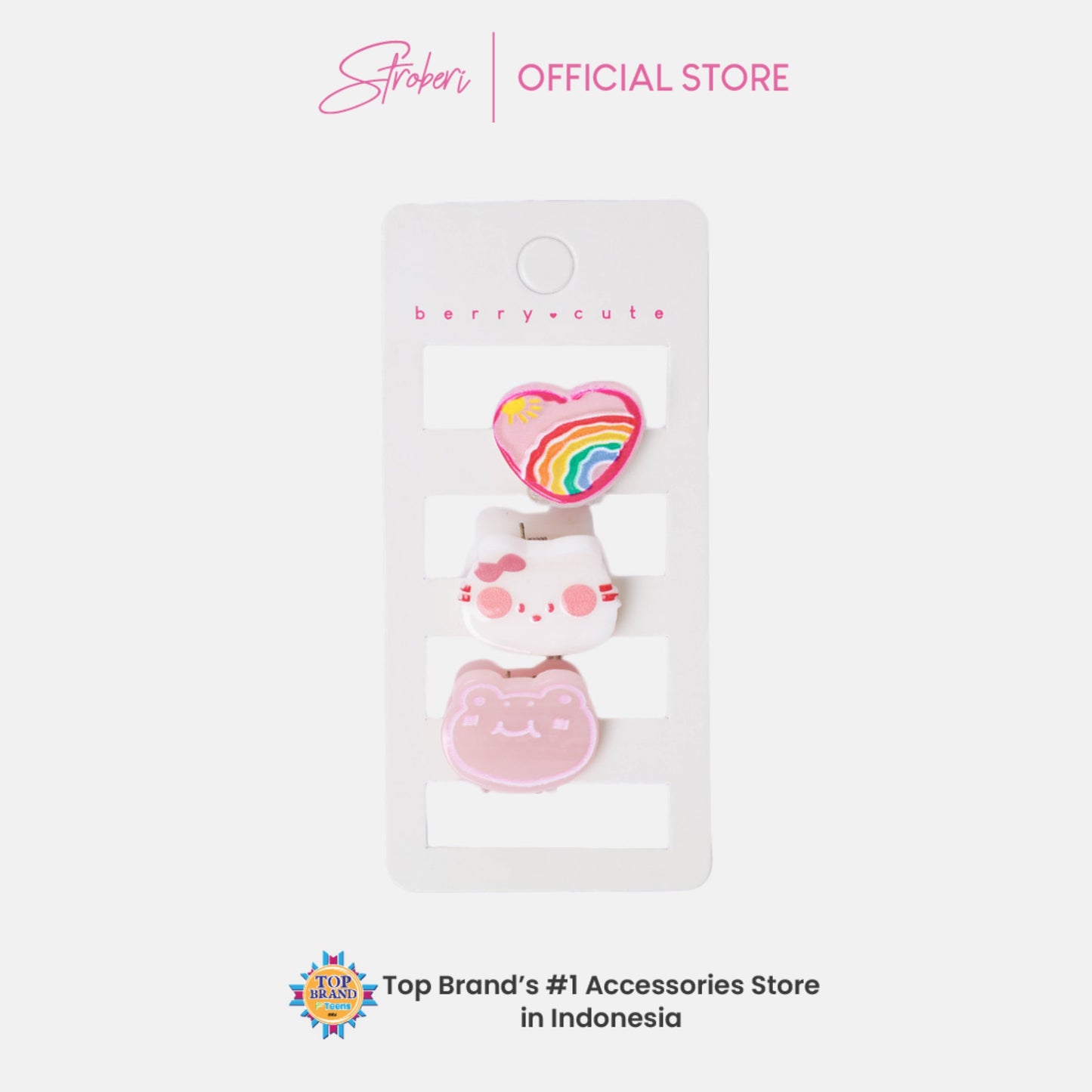 Stroberi Cuteness Overload Hair Clip Set
