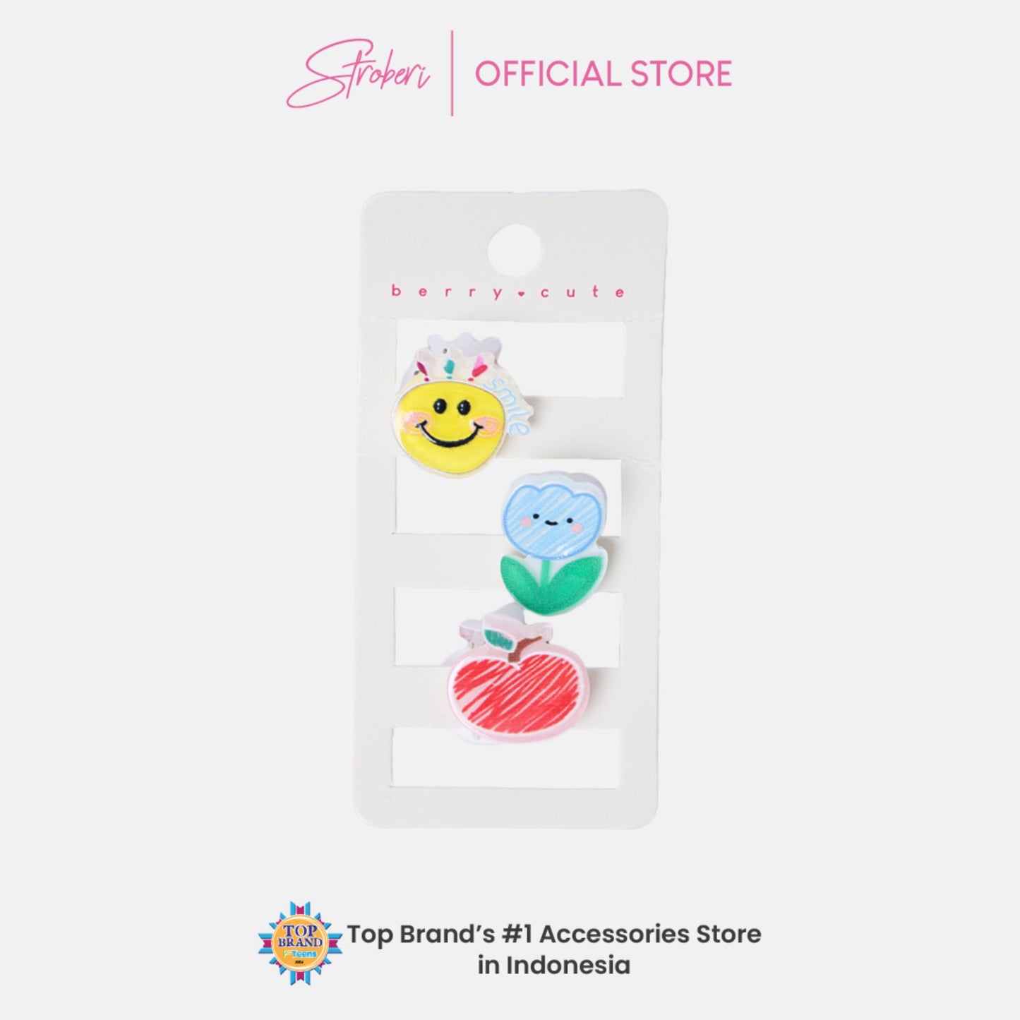 Stroberi Cuteness Overload Hair Clip Set