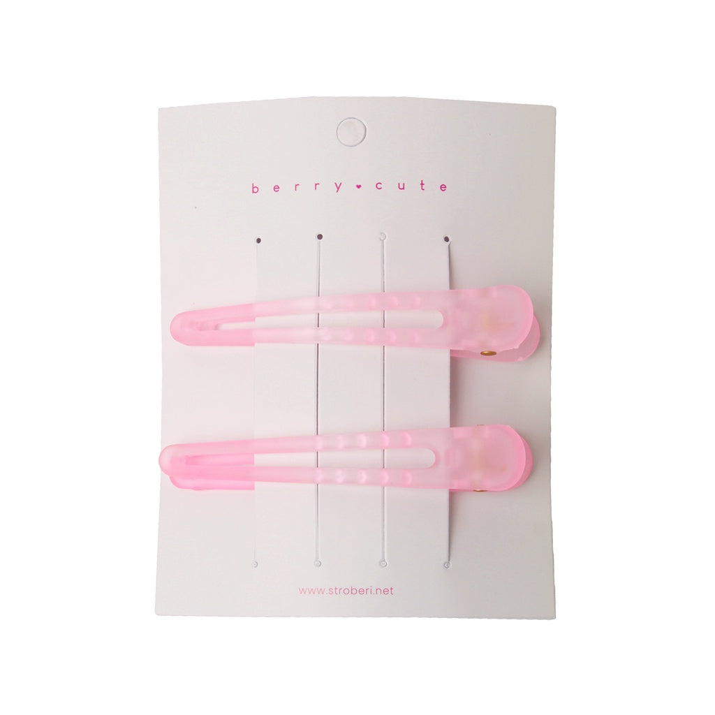 Stroberi Taper Transparent Hair Clip Set