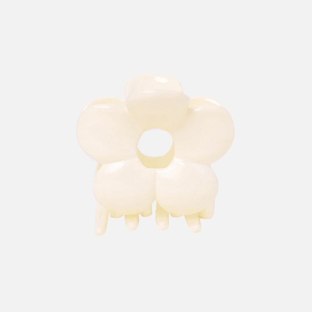 Stroberi Flower Round Glossy Hair Clip