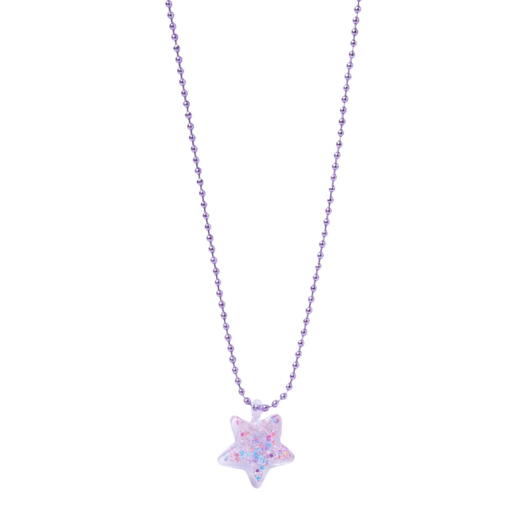 Stroberi Chain Color Glitter Necklace