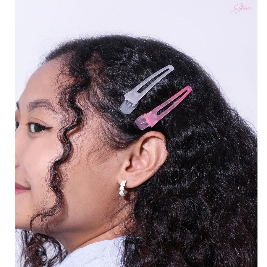 Stroberi Taper Transparent Hair Clip Set