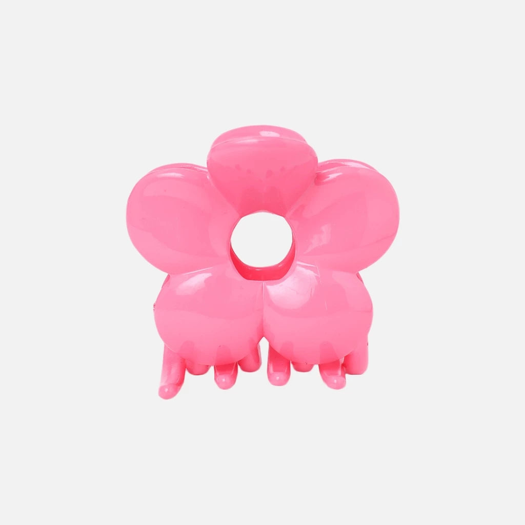 Stroberi Flower Round Glossy Hair Clip