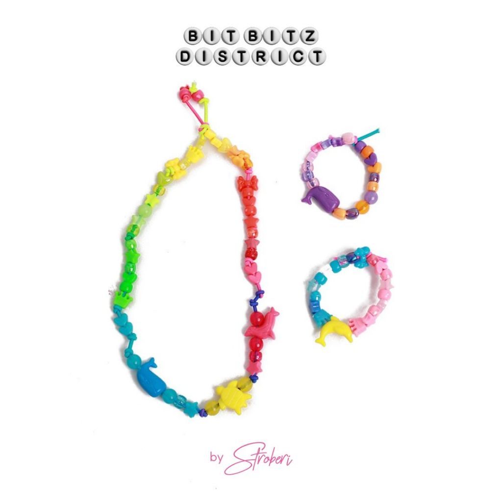 Bit Bitz District DIY Beads - Tali Rainbow Elastis