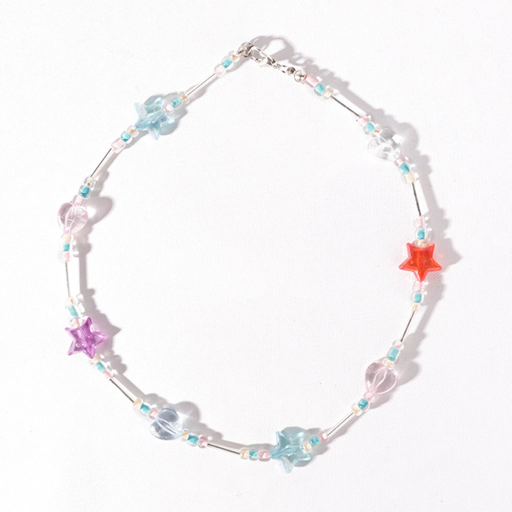Stroberi Beads Colorful Necklace -2