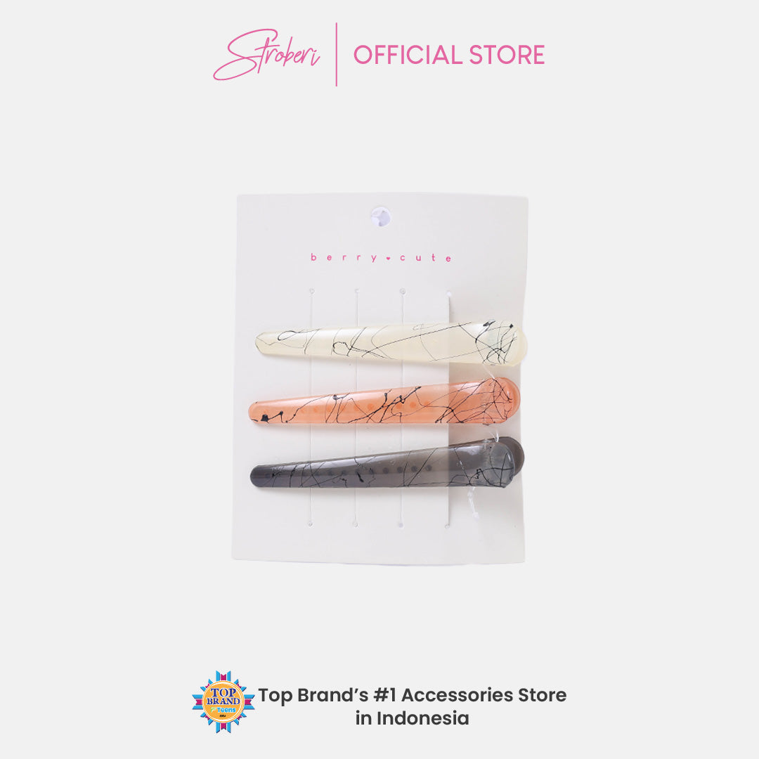 Stroberi Taper Color Hair Clip Set