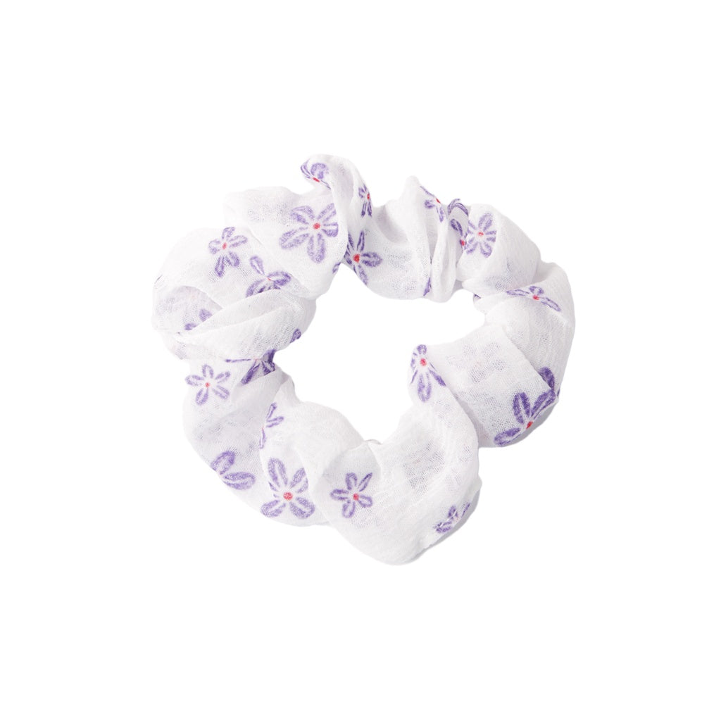 Stroberi Mini Scrunchie Flower Hair Tie