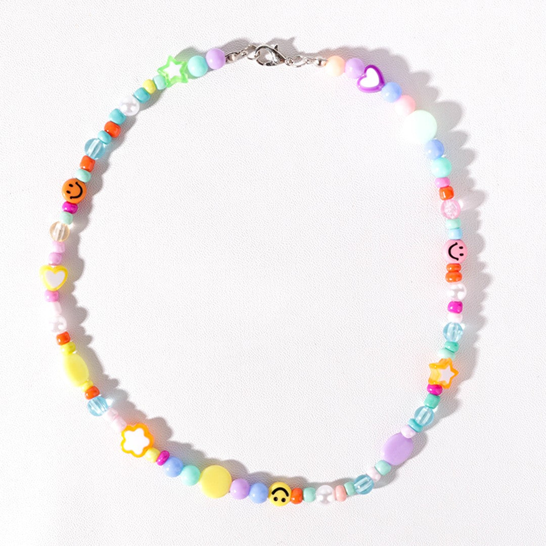 Stroberi Beads Colorful Necklace -1
