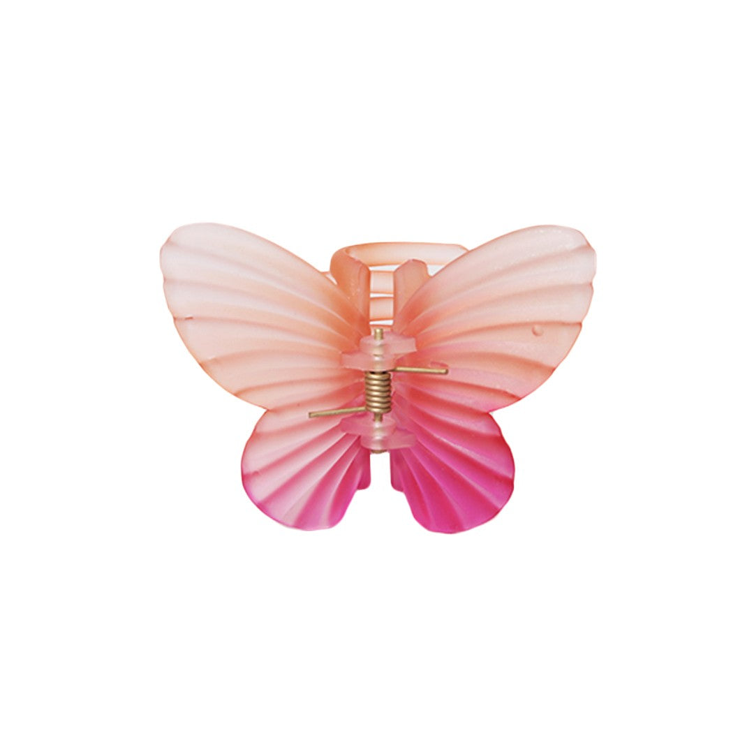 Stroberi Rainbow Color Butterfly & Flower Hair Clip