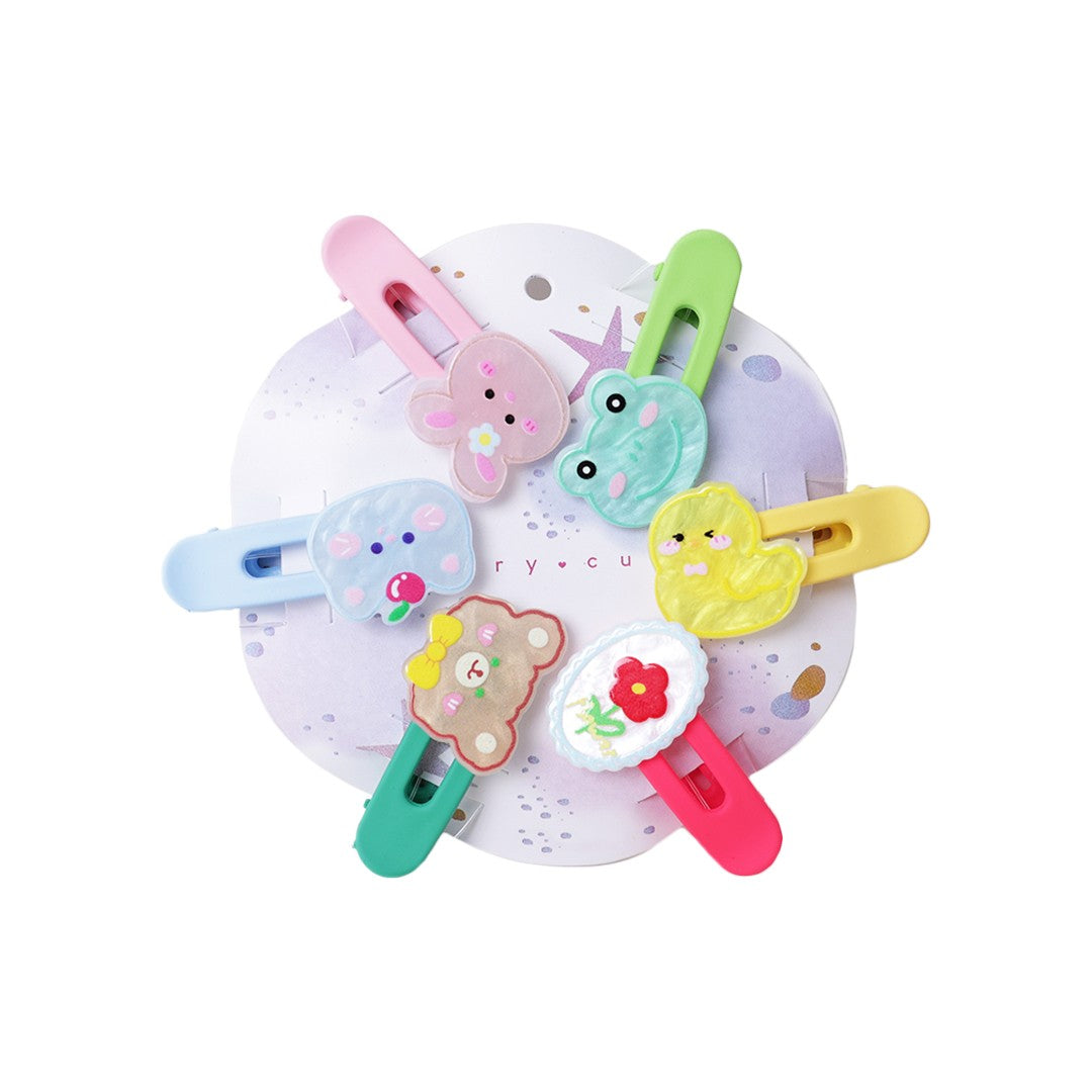 Stroberi Acrylic Mix Shapes Hair Clip