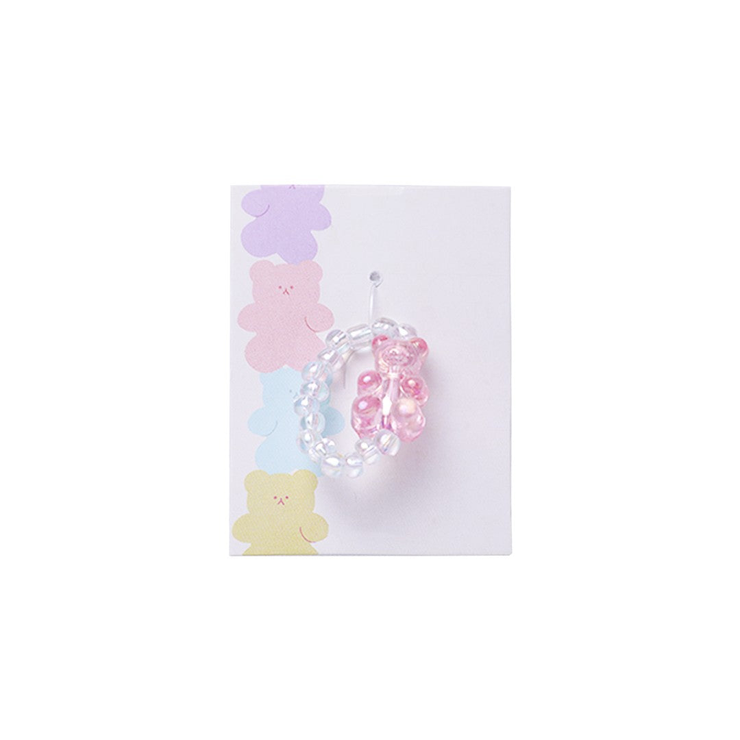 Stroberi Beads Mix Rings - 3 Bear