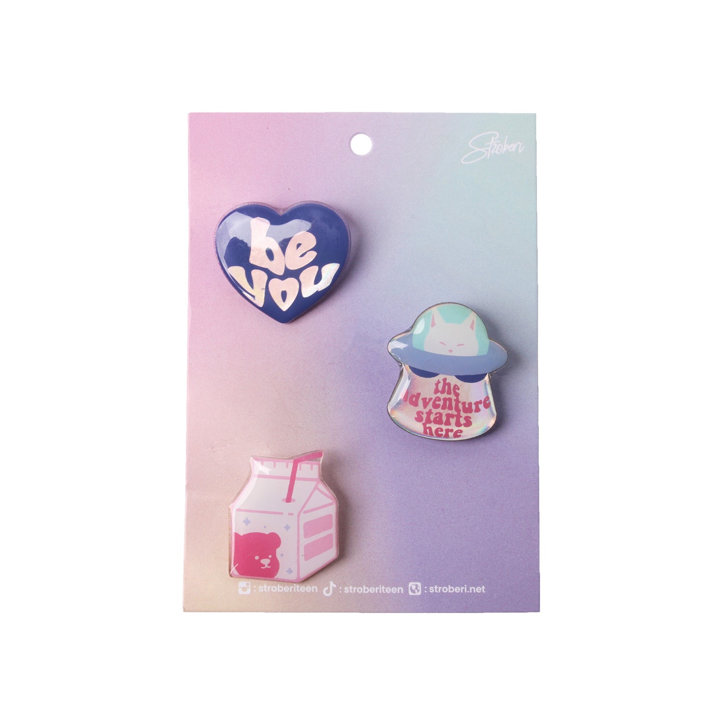 Stroberi 20th Birthday Merchandise Pin