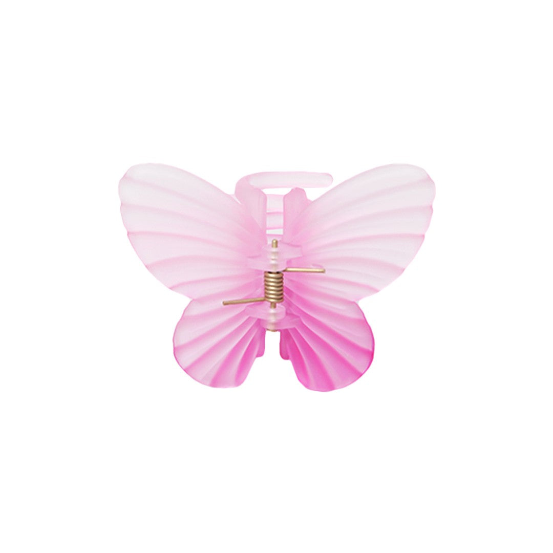 Stroberi Rainbow Color Butterfly & Flower Hair Clip