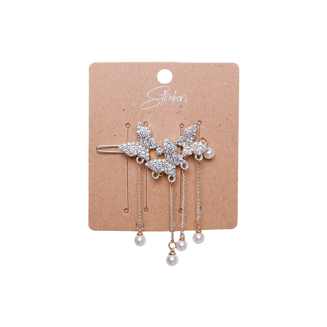 Stroberi Gold Hanging Hairclip Series
